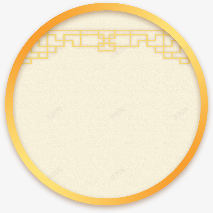 春节圆形装饰png免抠素材_新图网 https://ixintu.com 圆形 春节 窗户 装饰