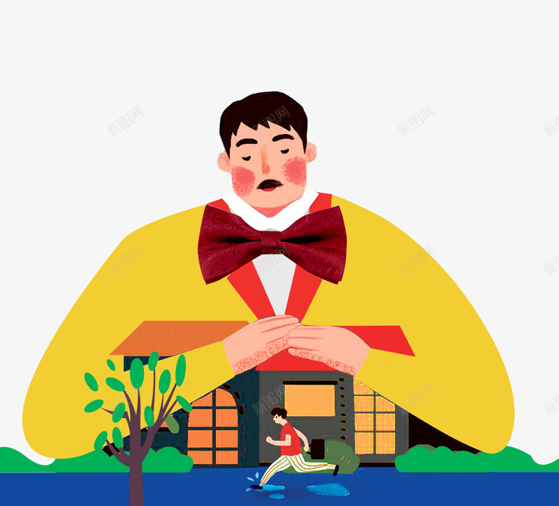 父亲节创意卡通主题psd免抠素材_新图网 https://ixintu.com 五角星 亲节 卡通 感恩父亲节 房子 父亲节促销展架 爸爸 节日促销 蓝色