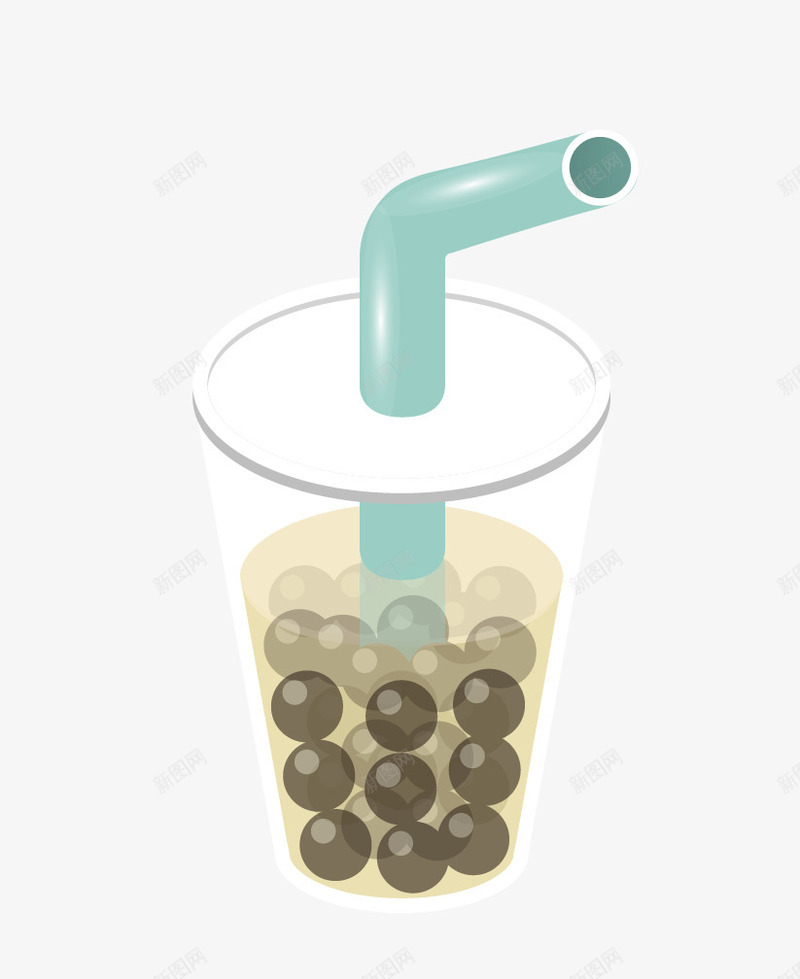卡通珍珠奶茶png免抠素材_新图网 https://ixintu.com 卡通 卡通图珍珠奶茶 小吃 珍珠奶茶 珍珠奶茶免抠图 饮品