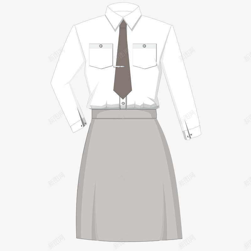 灰色质感女士长裙png免抠素材_新图网 https://ixintu.com 女士 灰色 灰色质感 质感 长裙