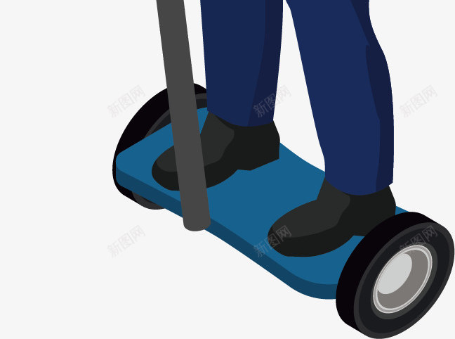 骑平衡车的男子矢量图ai免抠素材_新图网 https://ixintu.com 人物 制服 卡通手绘 工作 平衡车 男生 矢量图