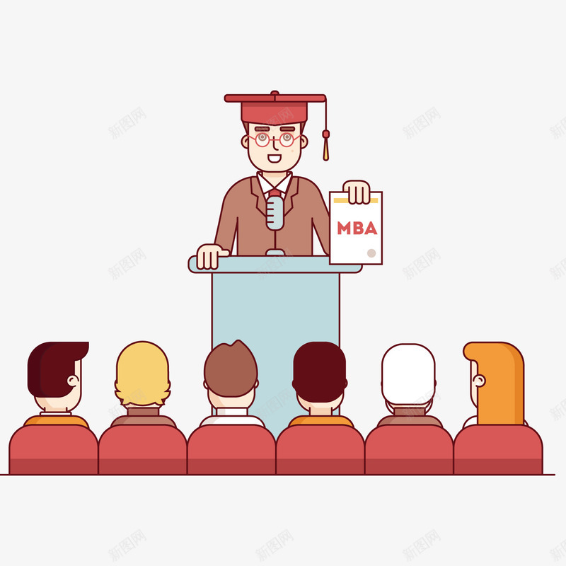 篮球演讲人矢量图ai免抠素材_新图网 https://ixintu.com 卡通 演讲 篮球 矢量图