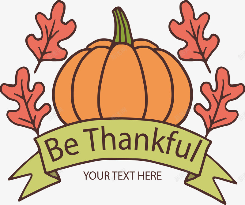 感恩节南瓜海报矢量图ai_新图网 https://ixintu.com Thanksgiving 南瓜 感恩南瓜 感恩节 感恩节快乐 矢量png 矢量图