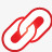 基本链接红超级单声道图标png_新图网 https://ixintu.com Basic link red 基本 红 链接