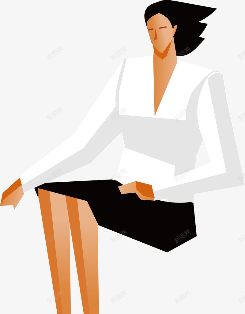 白领女士卡通商务人物插画矢量图ai免抠素材_新图网 https://ixintu.com 人物 会议 协作 协同 卡通 合作 商务 商务人物 帮助 插画 时尚 沟通 白领女士 设计 矢量图