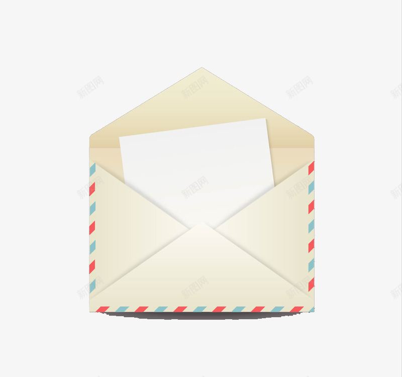 打开的信封矢量图ai免抠素材_新图网 https://ixintu.com 信封 卡通 白色 矢量图