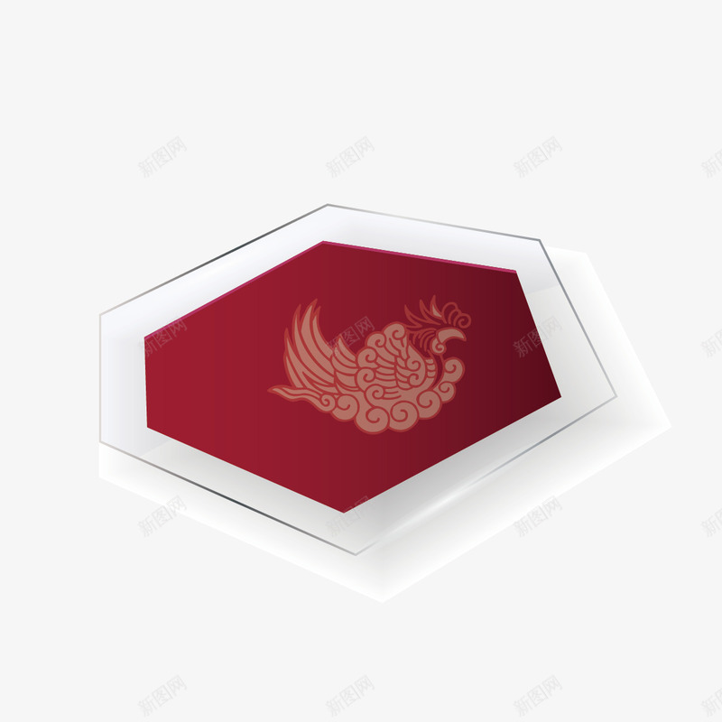 红色玻璃贴图png免抠素材_新图网 https://ixintu.com 传统 玻璃 玻璃贴图 纹路 贴图