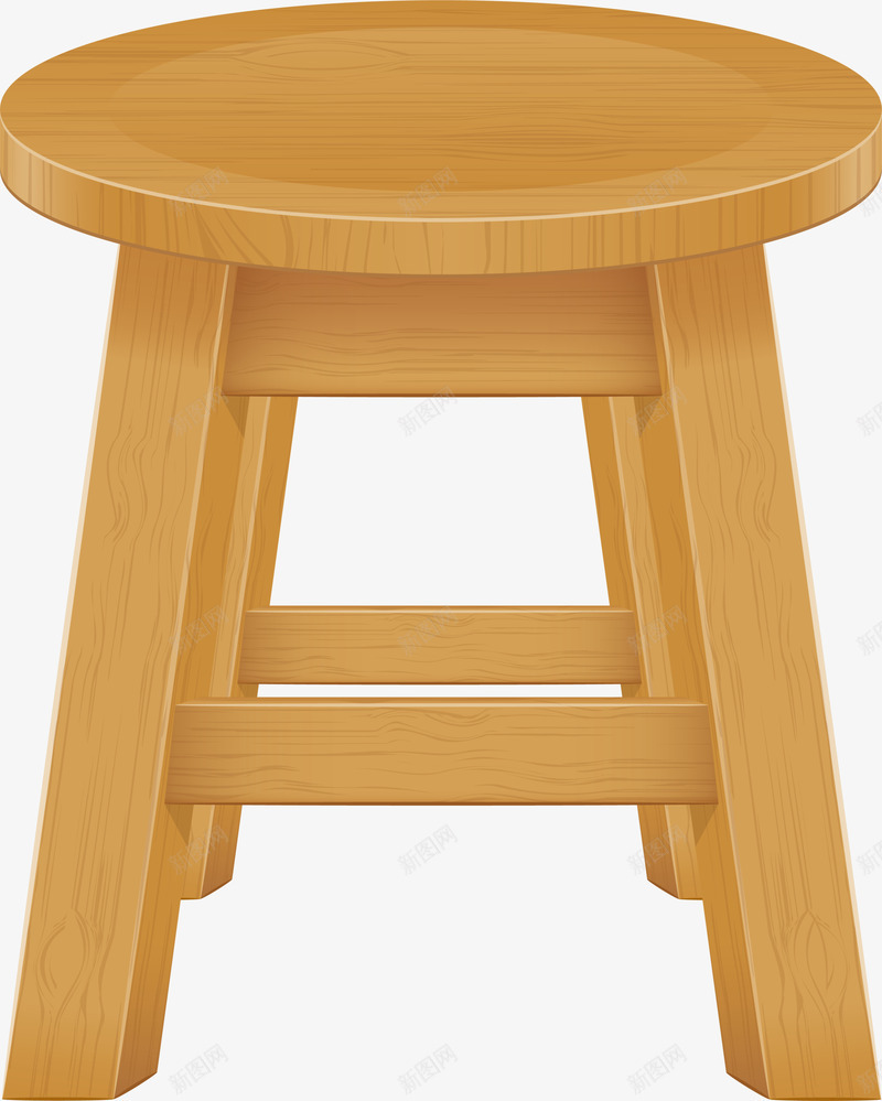 褐色木质圆椅家具png免抠素材_新图网 https://ixintu.com 圆凳 圆椅 家装节 椅子 装饰图案 褐色家具
