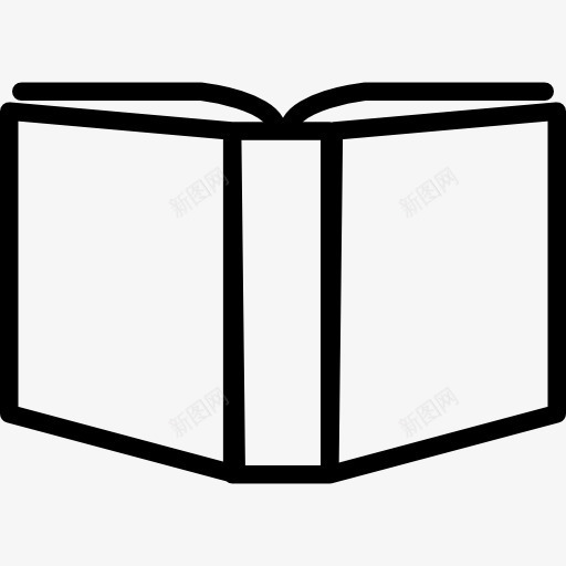打开书的轮廓变的范围内图标png_新图网 https://ixintu.com 书圈 书籍 大纲 教育 本书大纲