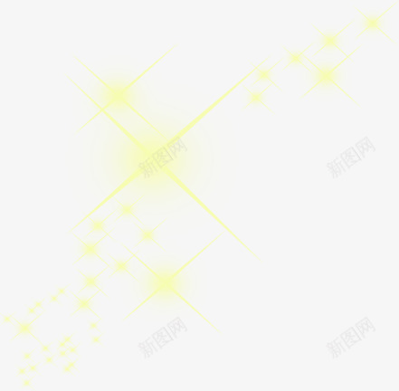 手绘海报星光光效png免抠素材_新图网 https://ixintu.com 光光 海报
