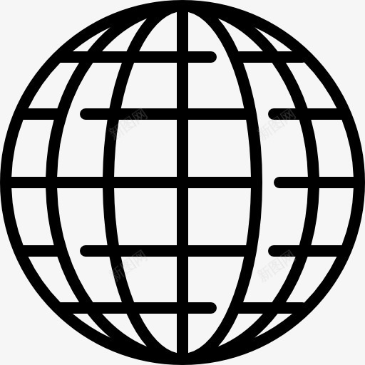 全球图标png_新图网 https://ixintu.com 地图和国旗 地球 地球上的网格 地球仪 地理学 网格