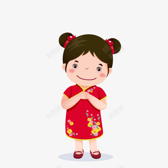 卡通女生png免抠素材_新图网 https://ixintu.com 卡通女生 少数民族人物 少数民族女生