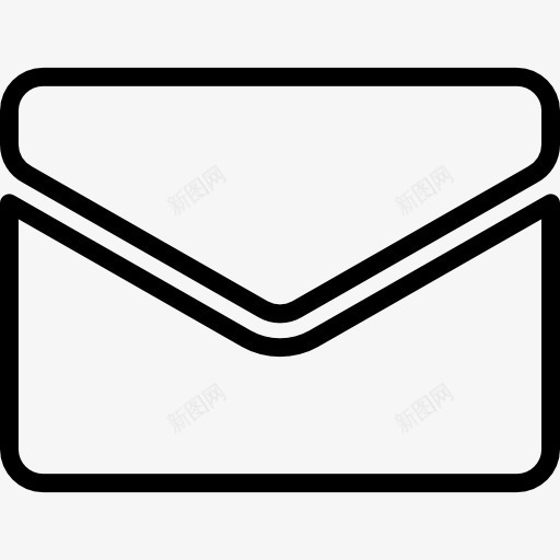 电子邮件信封轮廓图标png_新图网 https://ixintu.com 信封 工具 概述 界面 苗条的图标 邮件