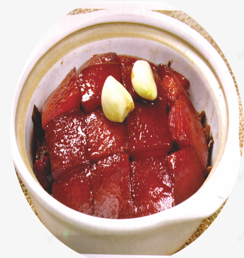 苏东坡肉png免抠素材_新图网 https://ixintu.com PNG元素 免费下载 大蒜 猪肉 石锅 美食 餐饮