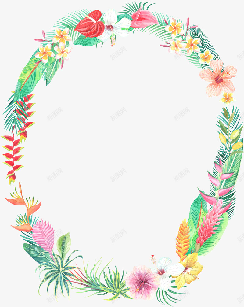 彩色椭圆形花环png免抠素材_新图网 https://ixintu.com 彩色 彩色椭圆形花环 彩色花朵 椭圆形 椭圆形花环 花儿 花环 鲜花