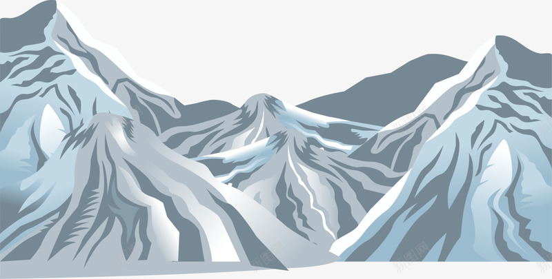 白色冬日雪山png免抠素材_新图网 https://ixintu.com 冬天 冬季 大雪山 山丘 滑雪 白色雪山 装饰图案