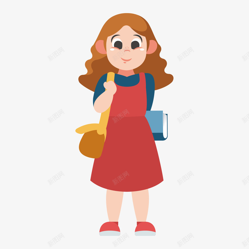 卡通风格卷发微笑女生矢量图ai免抠素材_新图网 https://ixintu.com 人物 卡通 卡通风格 卷发 国际微笑日 女生 微笑 快乐 插画 滑稽 表情 矢量图