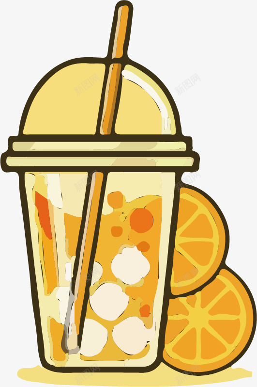 精致的橙汁饮料简笔画透明png免抠素材_新图网 https://ixintu.com 别致 新鲜水果汁饮料简笔画 橙汁 水果汁 精致 诱人 饮料简笔画 鲜榨果汁