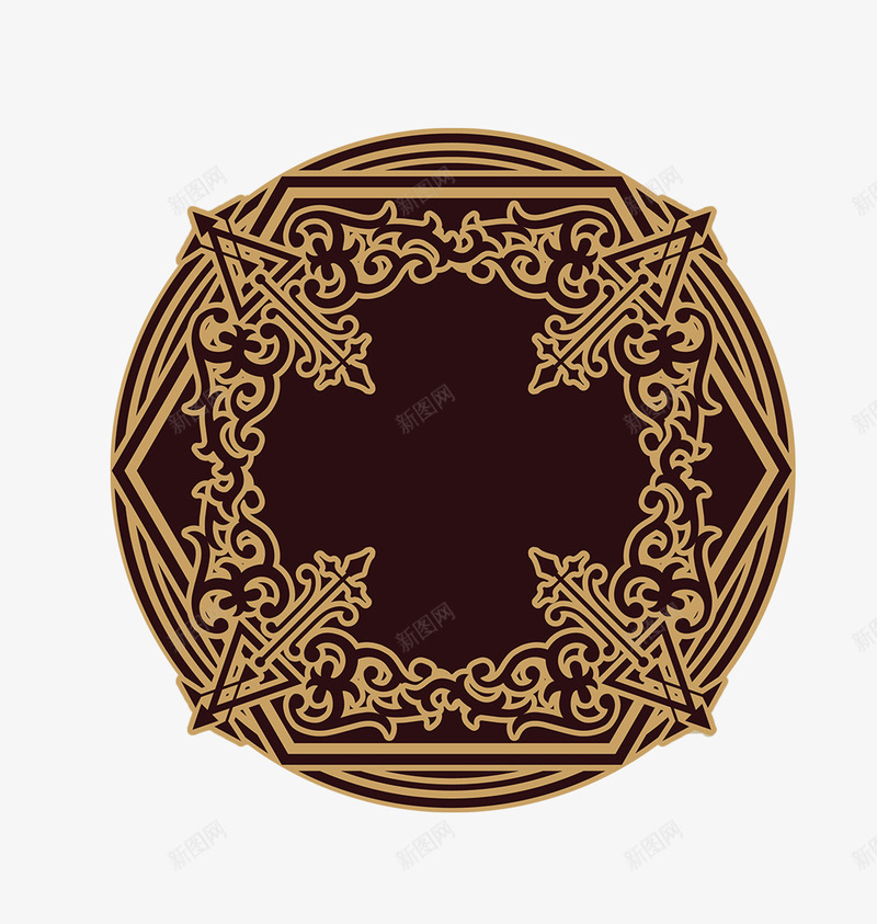灰色复古古典图标png_新图网 https://ixintu.com 欧式古典图标
