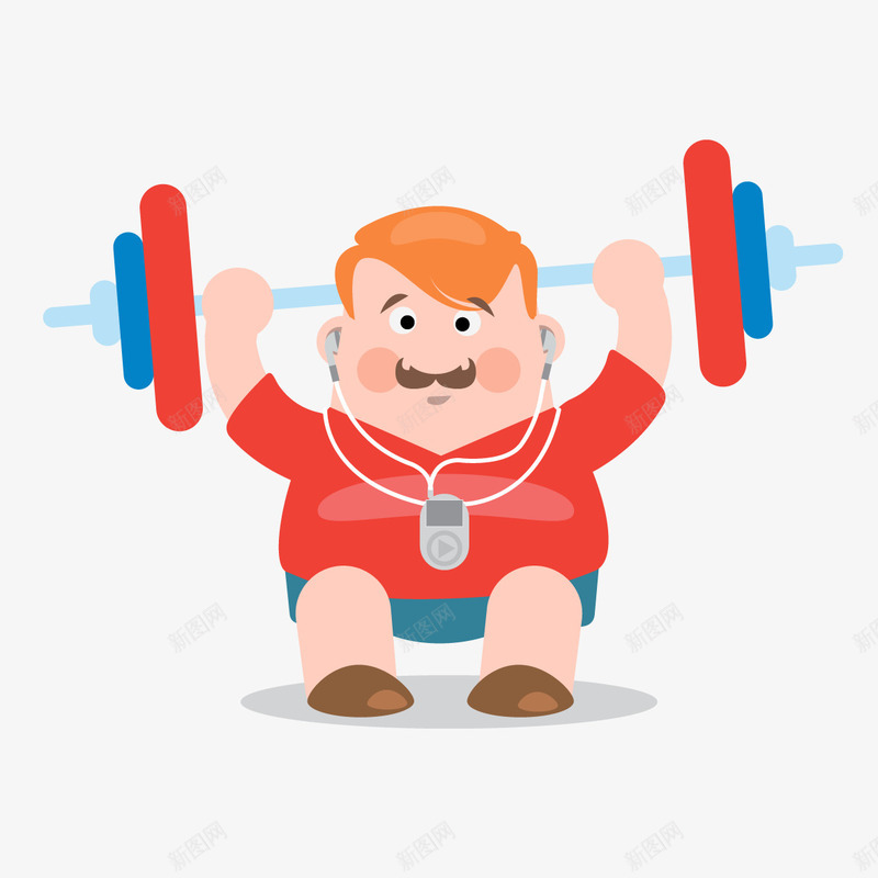 健身的男人png免抠素材_新图网 https://ixintu.com png图形 健身 卡通 手绘 杠铃 男人 装饰