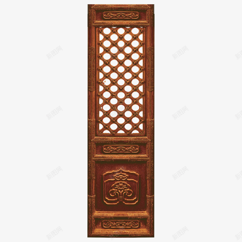 中国古代复古漆门psd免抠素材_新图网 https://ixintu.com 中国风 古代的门 复古 工艺 漆门 花纹 镂空 门扇 雕琢