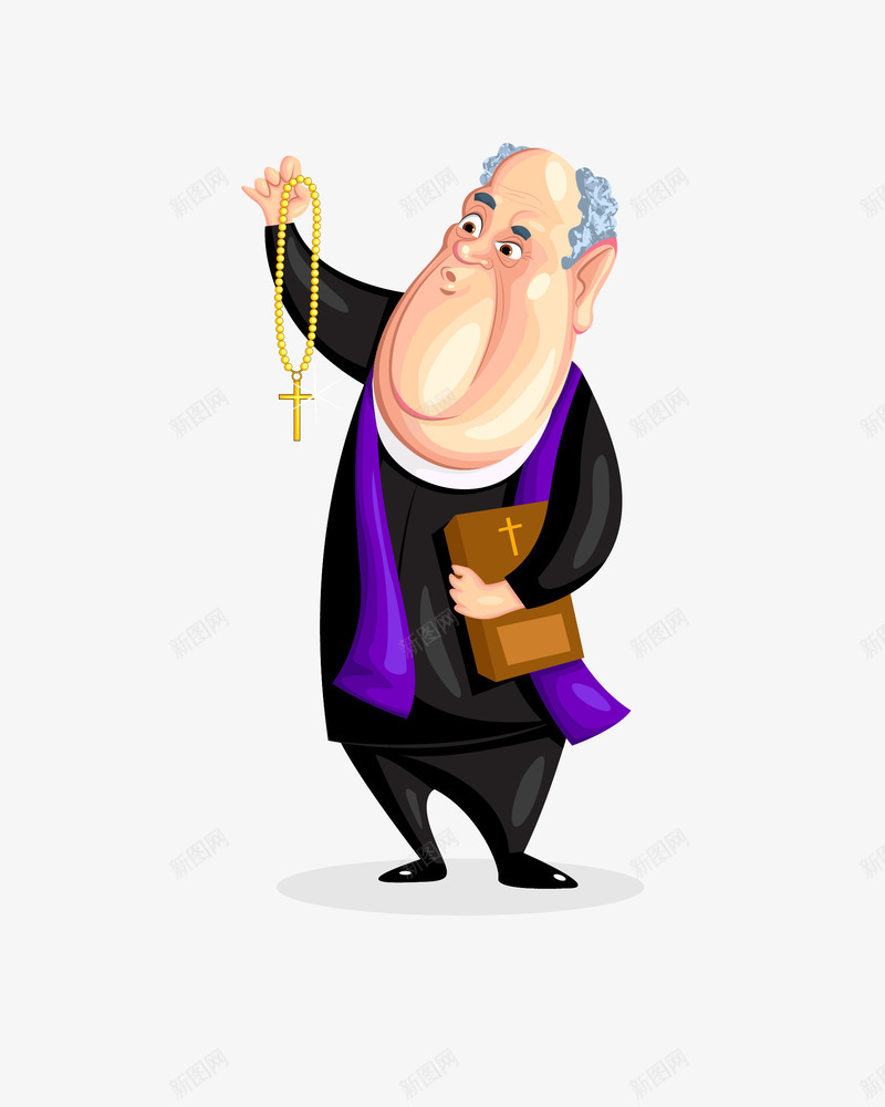 卡通基督教徒png免抠素材_新图网 https://ixintu.com 卡通基督教徒 基督教徒 基督教徒png 基督教项链 男人 矢量基督教徒