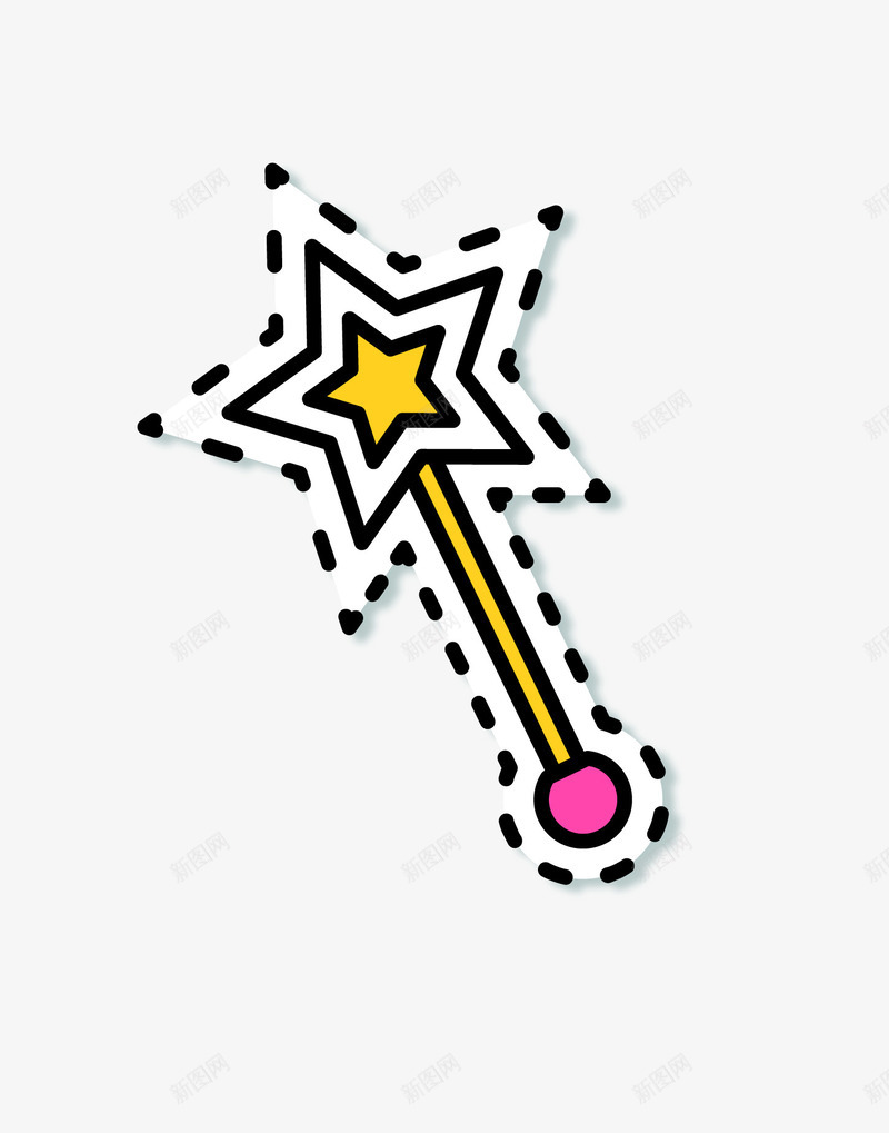 魔法棒矢量图eps免抠素材_新图网 https://ixintu.com 促销装饰 淘宝装饰 矢量装饰 装饰 装饰扁平化 装饰折扣 矢量图