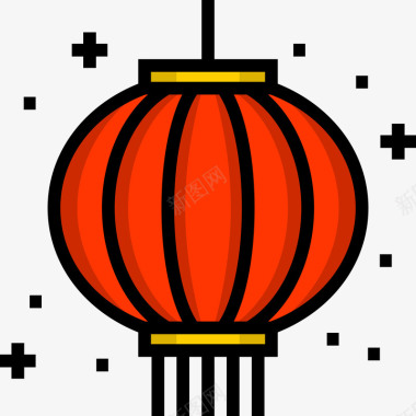 春节灯笼图标图标