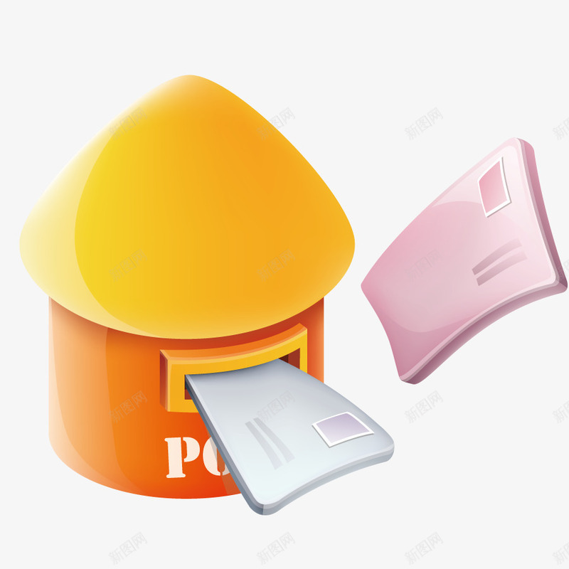 信件纸张png免抠素材_新图网 https://ixintu.com 信封 寄件 物品 邮件 邮寄