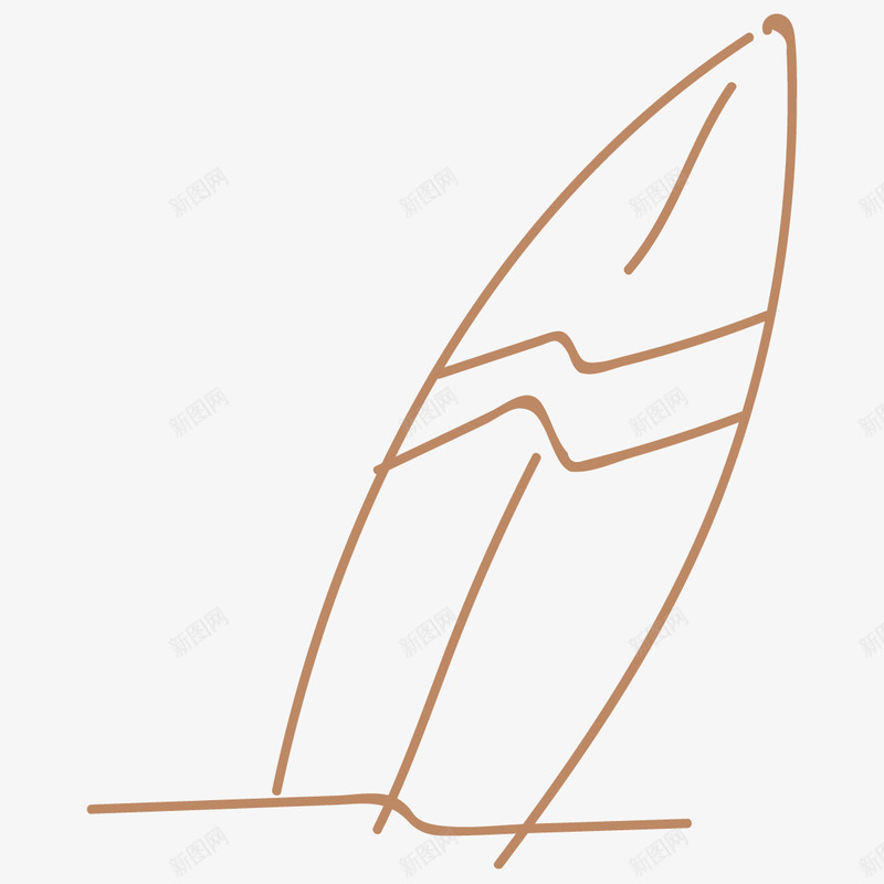 极简帆船手绘png免抠素材_新图网 https://ixintu.com 卡通 帆船 手绘 极简