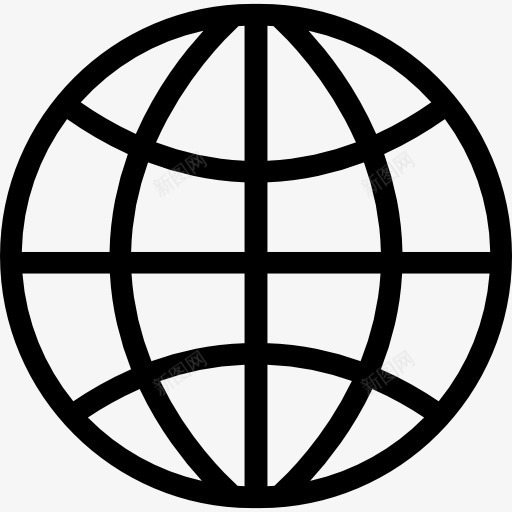行星网格图标png_新图网 https://ixintu.com 世界 国际 地球 生态主义 界面 符号 网格 行星