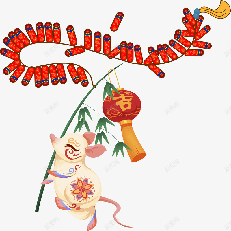 2020鼠年新春png免抠素材_新图网 https://ixintu.com 2020 新春 春节素材 鼠年
