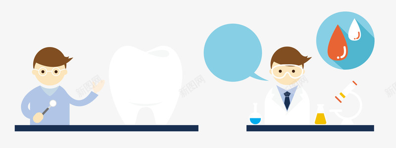 牙医图标png_新图网 https://ixintu.com 人物插画 医疗图标 卡通人物 卡通医生 卡通男人 扁平化人物 护士 护理 插画日常生活 时尚人物 漫画人物 男性插画 矢量人物 矢量素材 职业人物