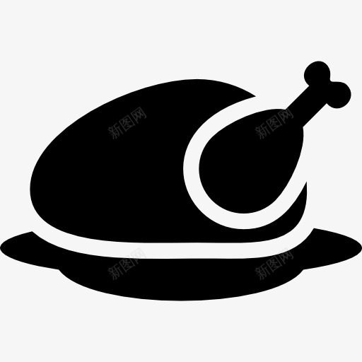 圣诞火鸡图标png_新图网 https://ixintu.com 圣诞节 感恩节 火鸡 食品 鸡肉