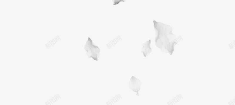 白色简约花瓣漂浮png免抠素材_新图网 https://ixintu.com 免抠PNG 漂浮素材 白色 简约 花瓣