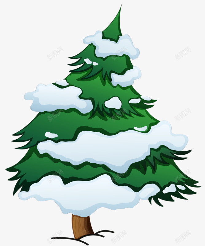 标签:创意卡通植物圣诞树素材投诉大雪压青松手绘创意合成大雪压青