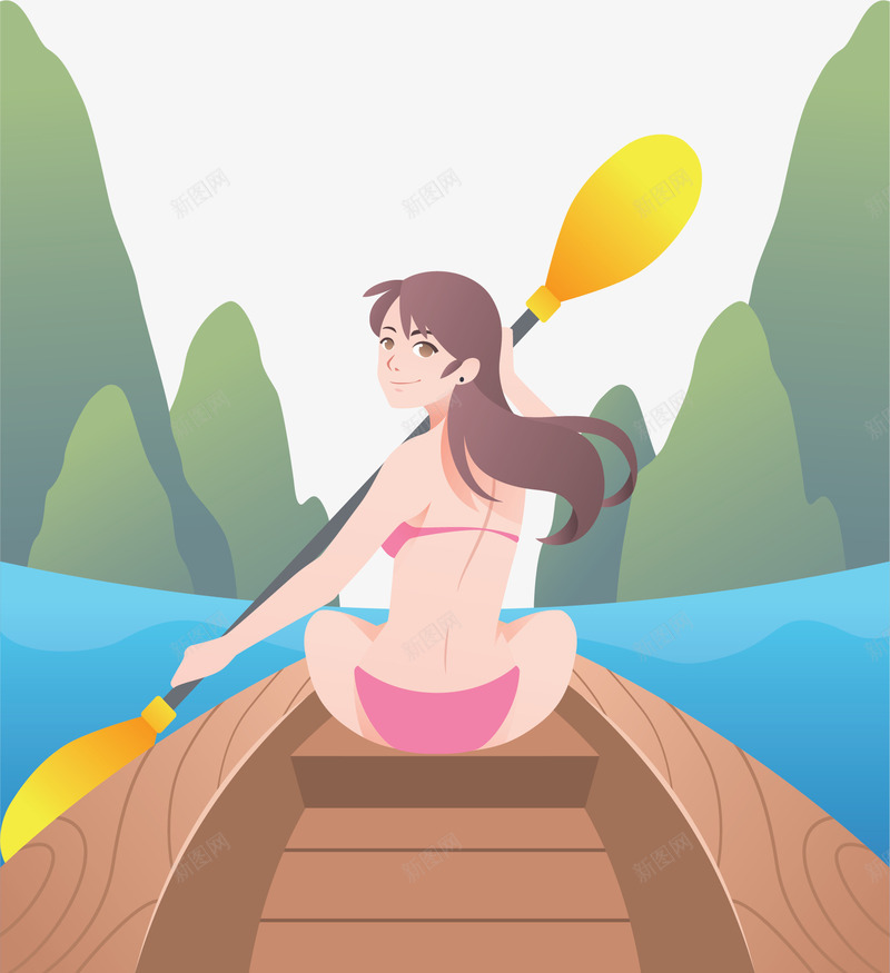 旅游探险划船的人矢量图ai免抠素材_新图网 https://ixintu.com 划船 划船的人 探险 旅游探险 毕业旅游 矢量png 矢量图