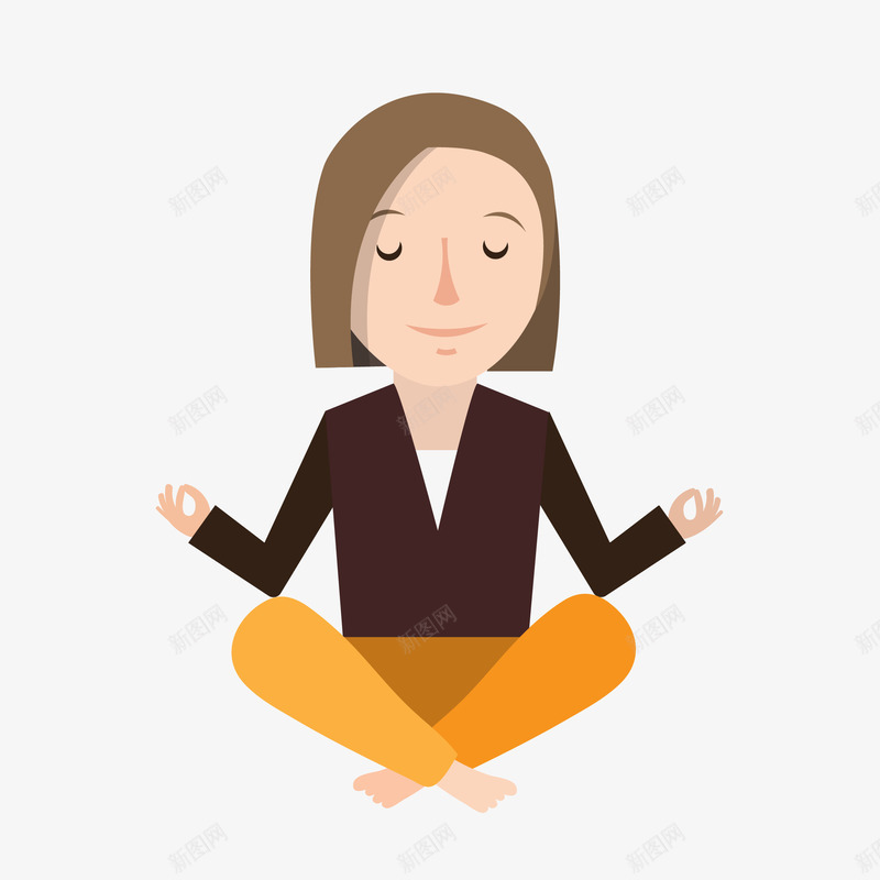 练习瑜伽女生矢量图eps免抠素材_新图网 https://ixintu.com png免抠图 修身养性 女孩 手绘 打坐 打坐小人 矢量图 练习瑜伽
