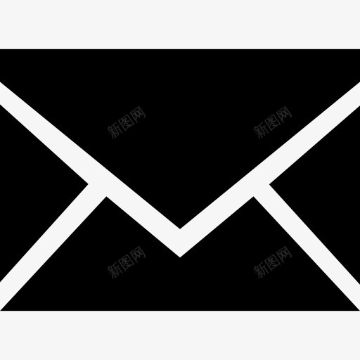 电子邮件的新象征黑色的背闭包络界面图标png_新图网 https://ixintu.com 接口 新的信封 缪图标 背部 象征 邮件 黑色