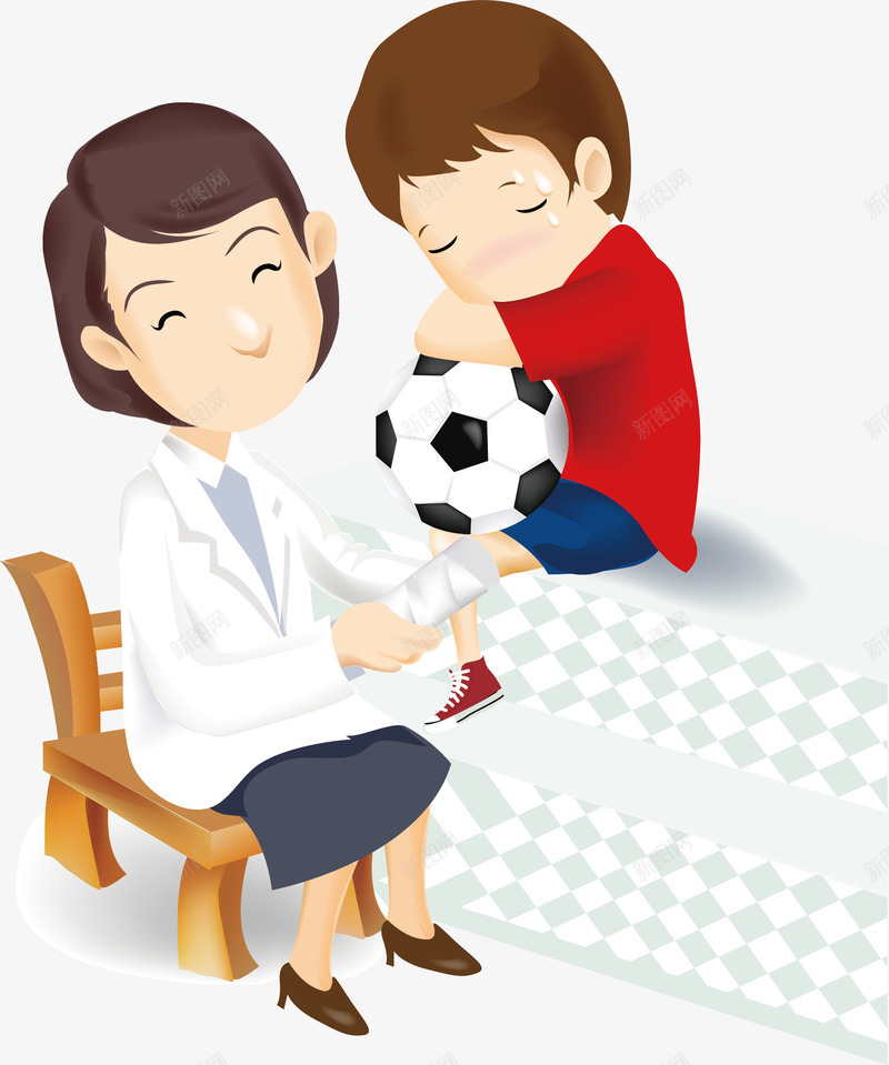 孩子元素矢量图ai免抠素材_新图网 https://ixintu.com png 元素 卡通 护士 男孩 远程医疗 矢量图