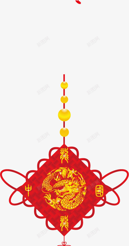 春节中国结福气安康矢量图ai免抠素材_新图网 https://ixintu.com 中国结 春节 福气安康 矢量图