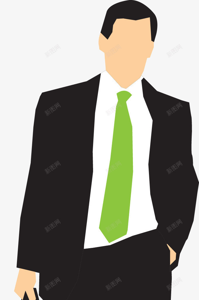 卡通西装男人矢量图ai免抠素材_新图网 https://ixintu.com 服装 男士西服 衣服 衣服材质 衣服面料 西服 西服材质 西服面料 西装 西装面料 面料 矢量图