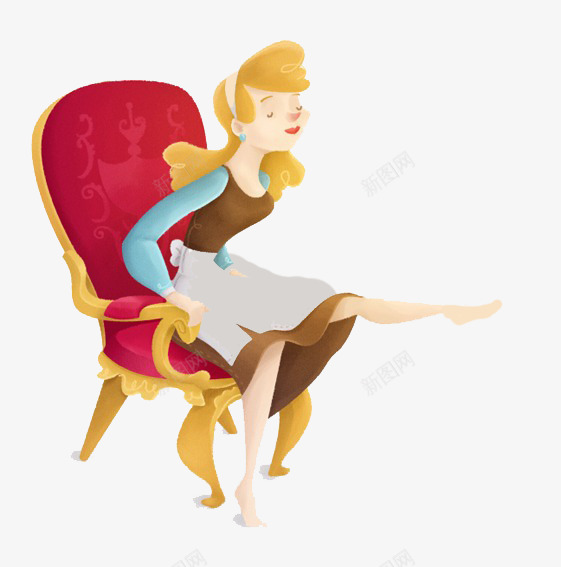 坐在椅子上的女孩png免抠素材_新图网 https://ixintu.com 坐着 坐着抬起一只爪子的 寝室 抬脚 椅子 翘脚 赤脚