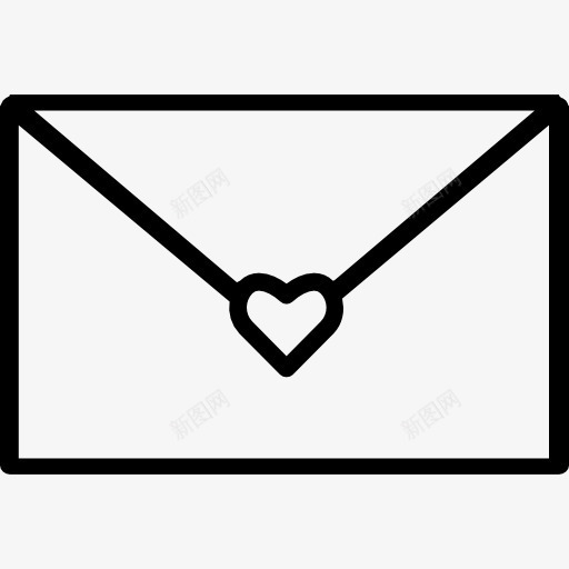 情人节的信图标png_新图网 https://ixintu.com 信封的消息 可爱的情人 形状 心 注