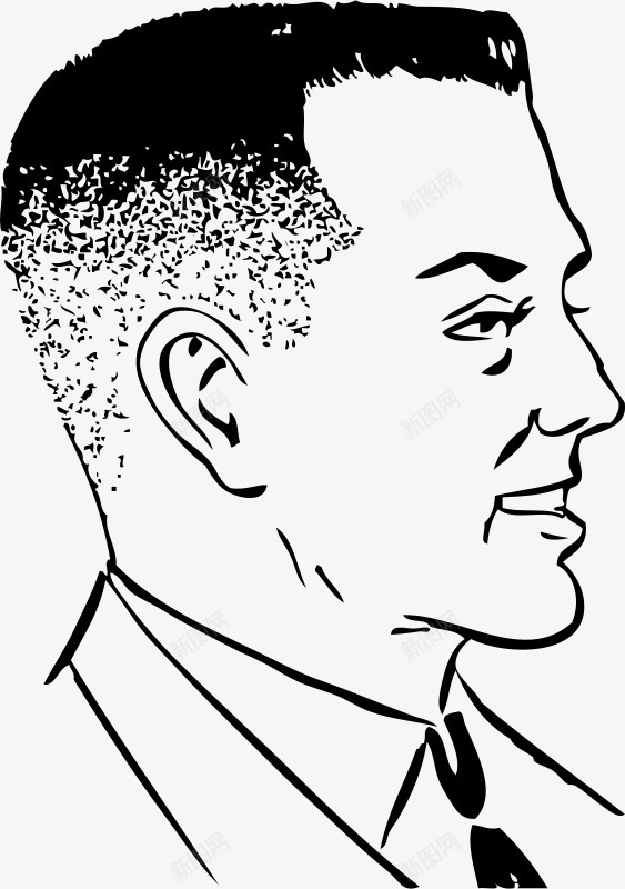 手绘卡通短头发男人png免抠素材_新图网 https://ixintu.com 卡通 卡通男人 头发 男人
