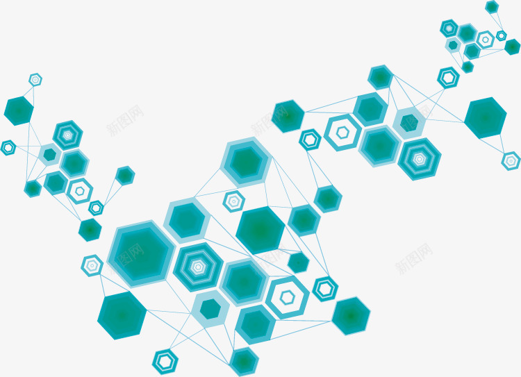 动感六边形矢量图ai免抠素材_新图网 https://ixintu.com 3d 六角形科技 六边形 几何体 动感 形状 矢量图 科技 蓝色