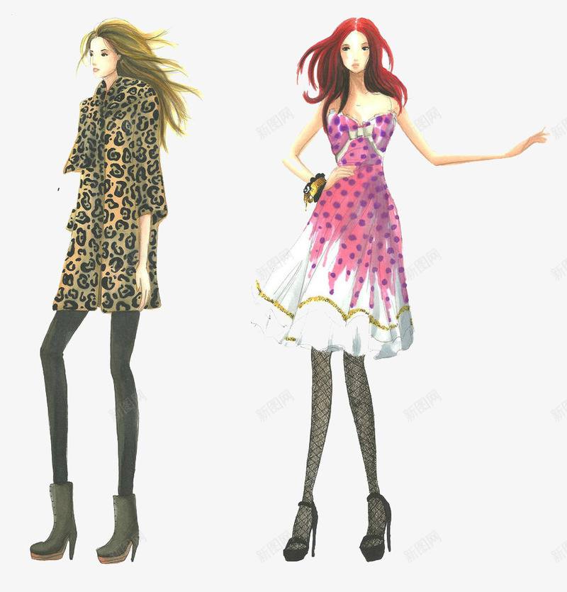 女士服装png免抠素材_新图网 https://ixintu.com 女士 服装 素材 装饰 设计稿