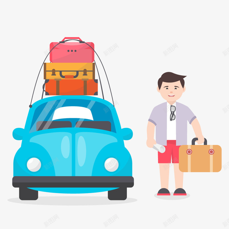 自驾游旅行人物矢量图ai免抠素材_新图网 https://ixintu.com AI矢量 人物 休闲 全家福 出游 出行 可爱 外出 旅行 海岛 矢量图设计 自驾游 设计 矢量图