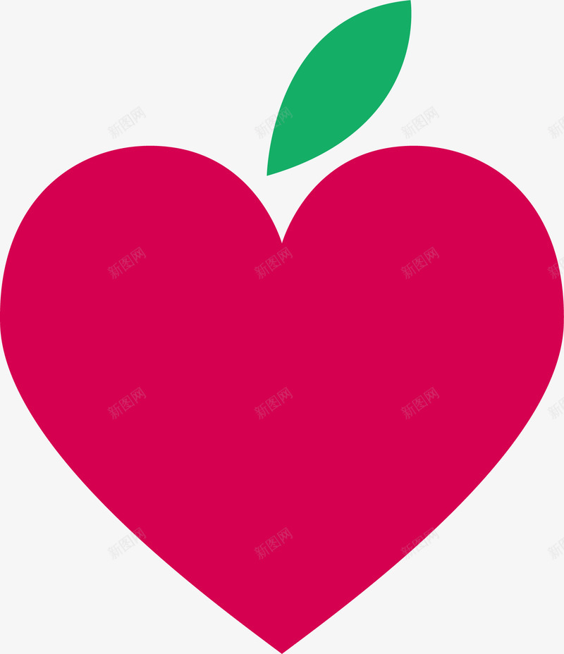 苹果红心png免抠素材_新图网 https://ixintu.com PS心形笔刷 叶子 心形 心形笔刷 手绘心形笔刷 笔刷