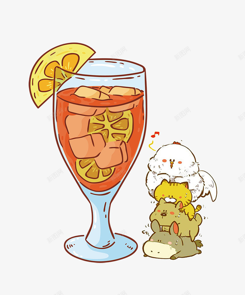 清爽一夏橙汁饮料卡通装饰psd免抠素材_新图网 https://ixintu.com 冷饮 夏日 平面设计 果汁 果汁店 果汁店卡通 橙汁 清爽一夏 饮品 饮料 鲜榨果汁
